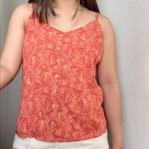 Leaf Pattern, Stagette Strap Tank Top